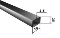 Труба профильная 50x25x2,5