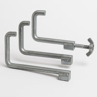 Крепеж крюком болт М8 крюк прижимная скоба