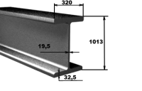 Балка сварная двутавровая 100Б4 Балка сварная двутавровая 100Б4