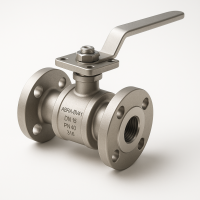 Кран шаровой полнопрох.фл/фл с ISO фланцем SS316 ABRA-BV41-015 Ду-15 Ру-40