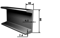 Швеллер г/к 8