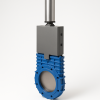 Ножевая задвижка VAG ZETA c пневмоприводом Ду-1000 Ру-2.5