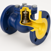 Клапан обратный подъемный Tecofi CS5261 Ду-100 Ру-40