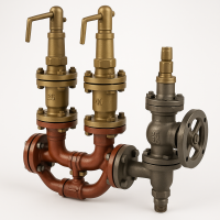 Блок предохранительных клапанов БПК №1 17с25нж Ду25 Ру40 Ду50 Ру16