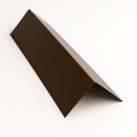 Конек плоский с подгибом  0,45х150х150х2000 RAL 8017 шок-кор