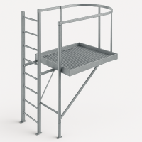 Площадка парапетная Борге с ободом П1-2 800х1200