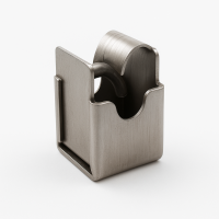 Держатель проводника круглого нержавеющий 8 мм 20х35