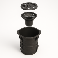 Дождесборник S'park ДС-25-ПП круглый с РВ ПП клас А комплект 083720-1