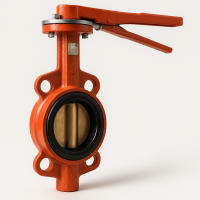 Затвор дисковый межфланцевый BWL DN125 PN16 с рукояткой