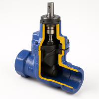 Клиновая задвижка ZETKAMA серия 116 Ду-32 Ру-16