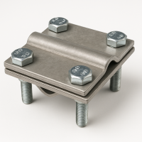 Зажим соединительный, крестообразный пруток/пруток с разделительной пластиной оцинк.