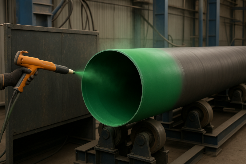 Порошковое эпоксидное покрытие труб