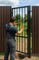 Установка калитки