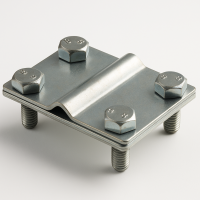 Зажим соединительный, крестообразный полоса/пруток оцинк.