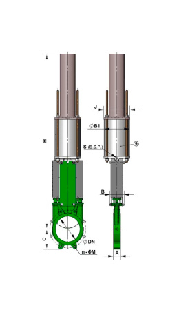 Задвижка Tecofi VG4400-07 Ду-250 Ру-6