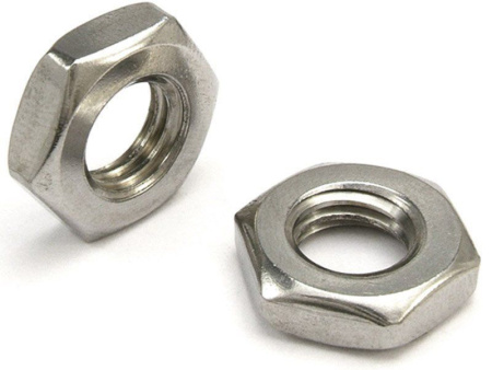 Гайка DIN 439 низкая шестигр. A2-035 (AISI 304) M10 (200штук)