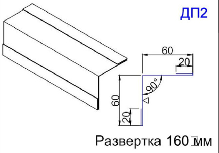 Примыкание панелей к стене ДП2