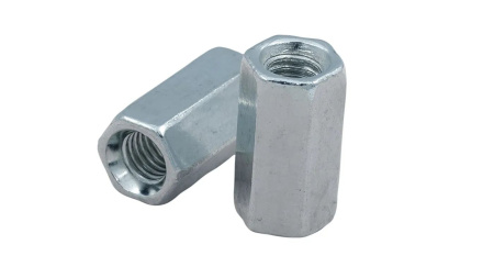 Гайка M5 DIN6334 соединительная, оцинк. (50 шт.) МС