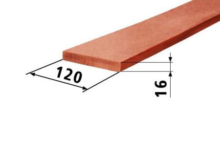 Шина медная ШМТ М1 16*120*5500 ГОСТ 434-78