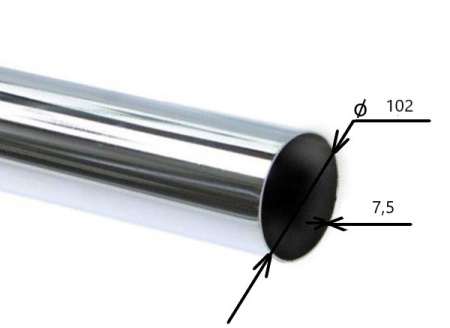 Труба 102x7,5  10х17н13м2т