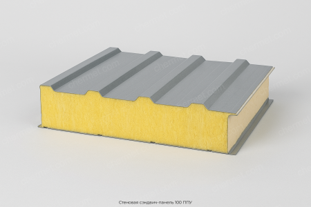 Стеновая сэндвич-панель 100 ППУ