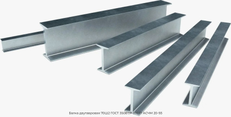 Балка двутавровая 70Ш2 ГОСТ 35087/Р 57837 АСЧМ 20-93