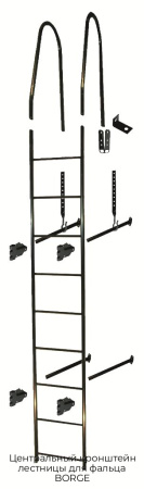 Центральный кронштейн лестницы для фальца BORGE