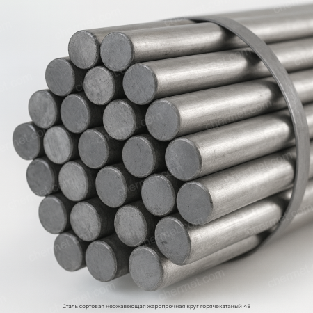 Сталь сортовая нержавеющая жаропрочная круг горячекатаный 48