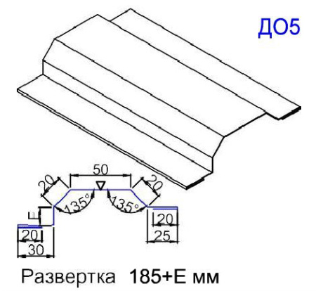 Доборный элемент для окон ДО5