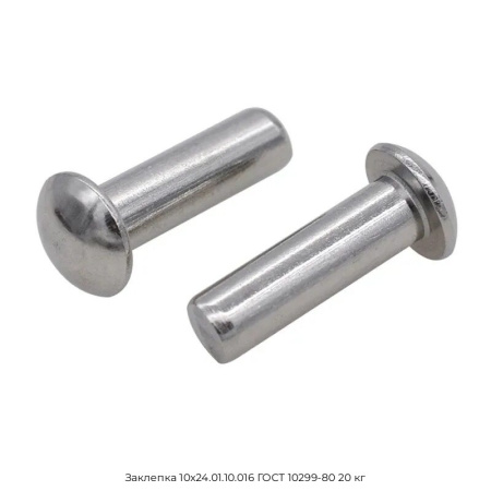 Заклепка 10х24.01.10.016 ГОСТ 10299-80 20 кг