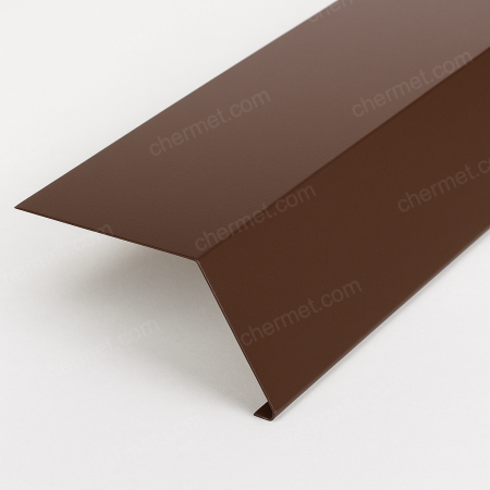 Планка карнизная 0,45х100х65х2000 RAL8017 шок-кор Планка карнизная 0,45х100х65х2000 RAL8017 шок-кор