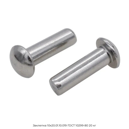 Заклепка 10х20.01.10.019 ГОСТ 10299-80 20 кг