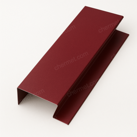 Планка карнизная 0,45х100х65х2000 RAL3005 винно-красный